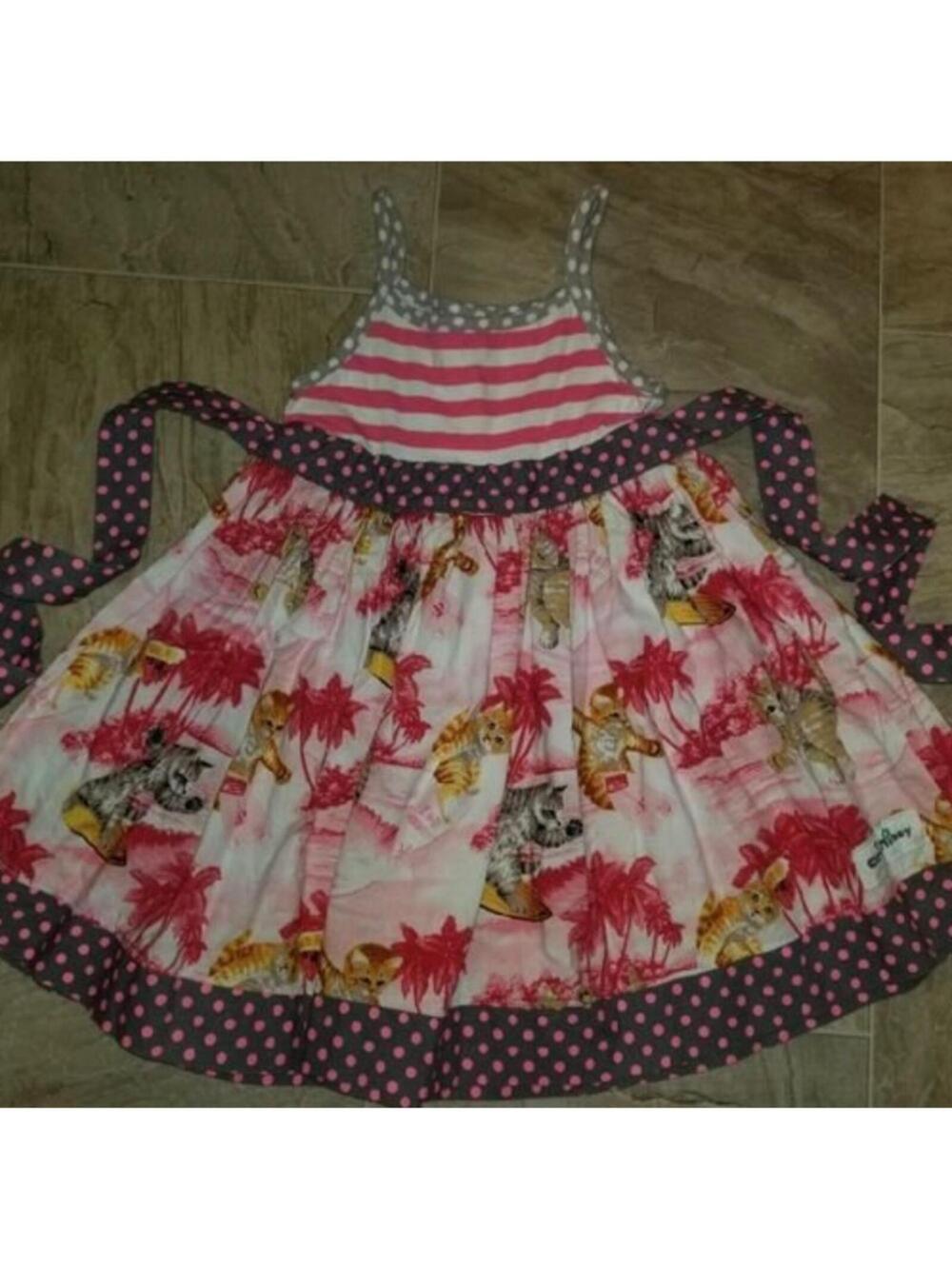 Chris and Missy Surfer Cats sz 5 Tank Dress HTF EUC